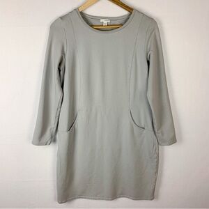 J. Jill PureJill Gray Lounge Dress Kangaroo Pocket Modal Cozy